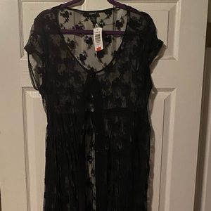 Ankle Length Lace Duster